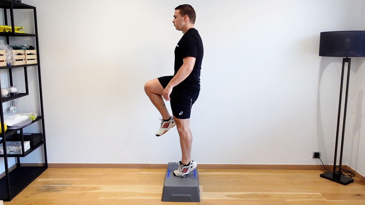Step up avec montée de talon