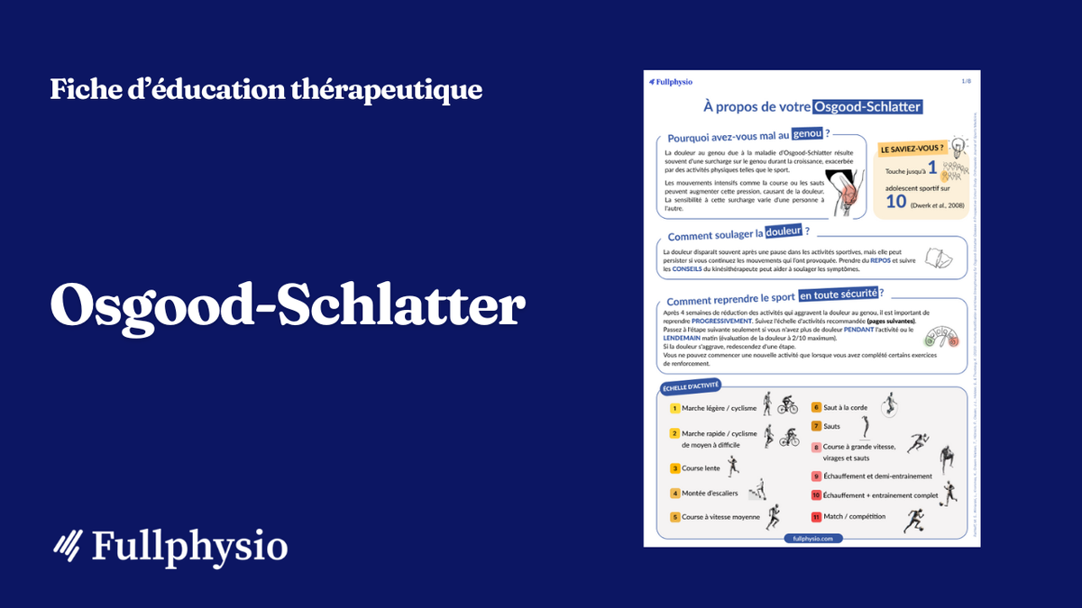 Éducation thérapeutique – Osgood-Schlatter