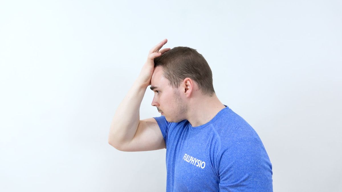 Isometric Cervical Flexion Against the Hand
