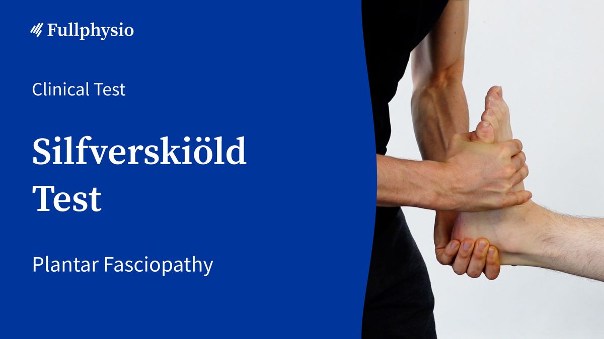 Silfverskiöld Test