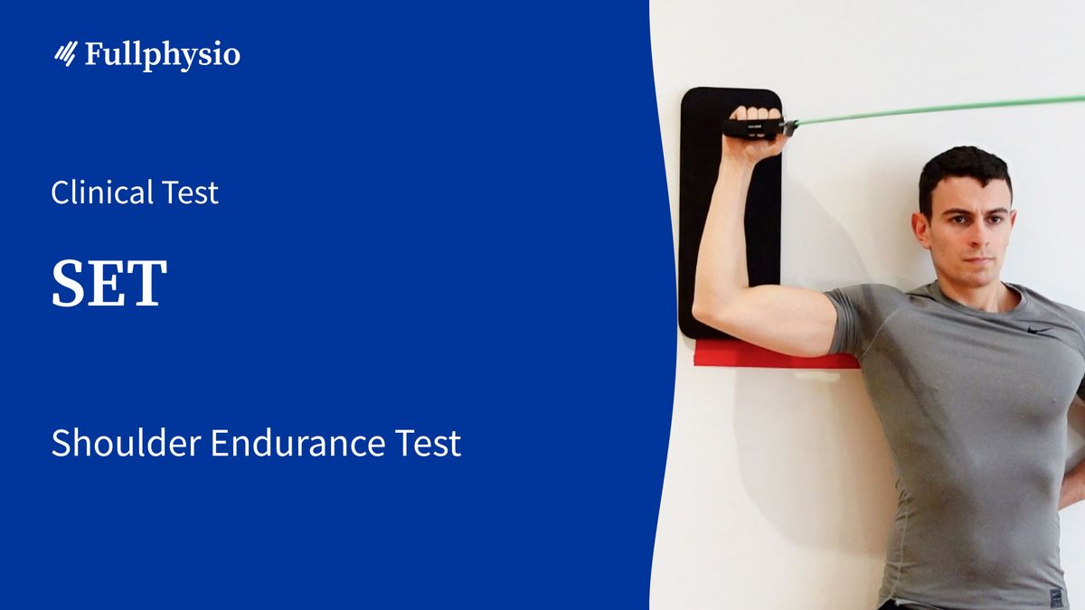 Shoulder Endurance Test (SET)