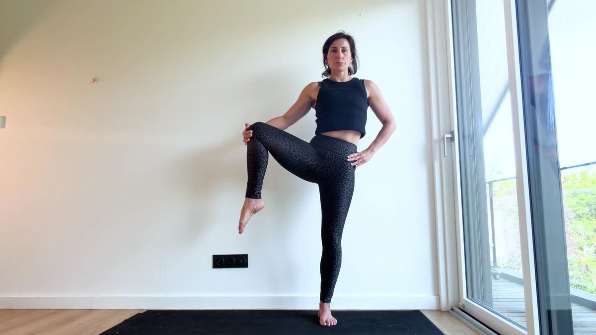 Posture hanche étirée latéralement