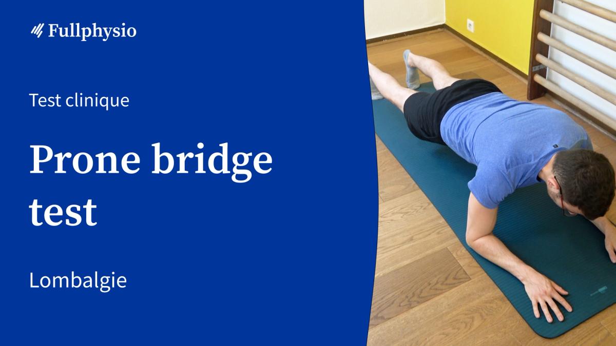 Prone bridge test