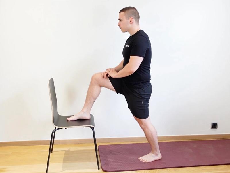 Self-Stretching of the Calf Muscles, view 1