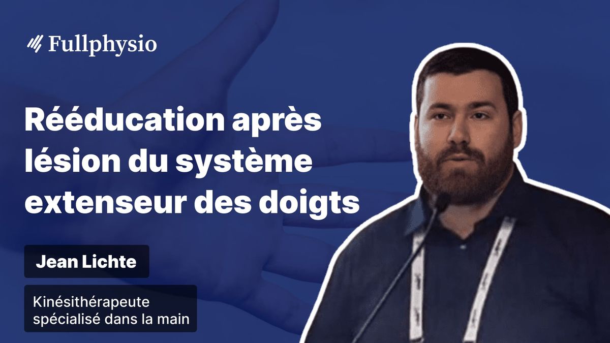 Rééducation après lésion du système extenseur des doigts