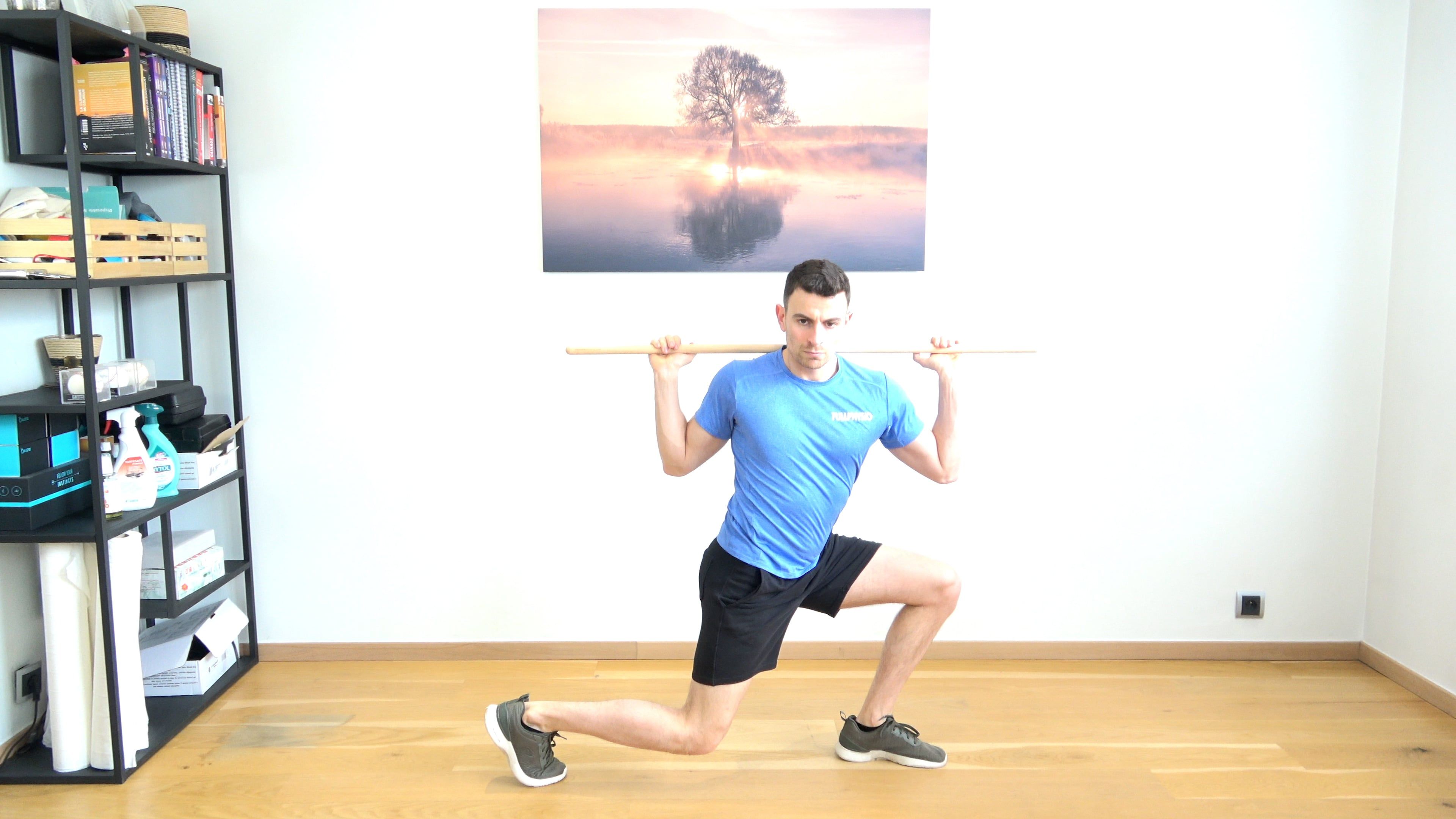 Chest Rotation in Lunge Position, view 2