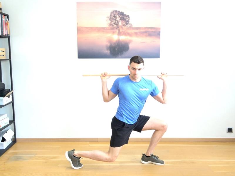 Chest Rotation in Lunge Position, view 2