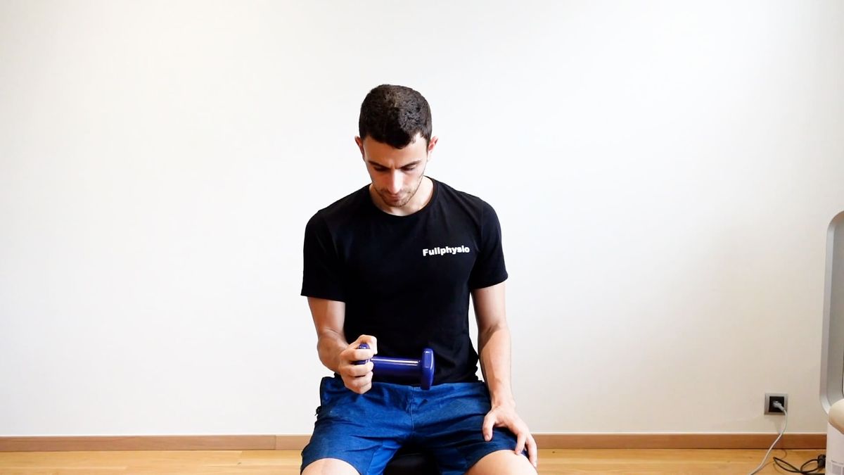 Renforcement supination isométrique avec poids