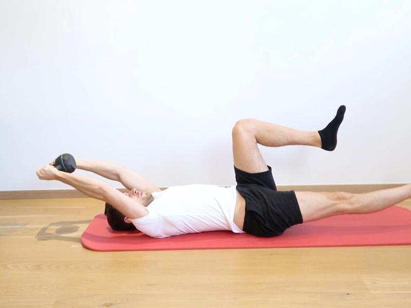 Abdominal Strengthening With Kettlebell, view 2