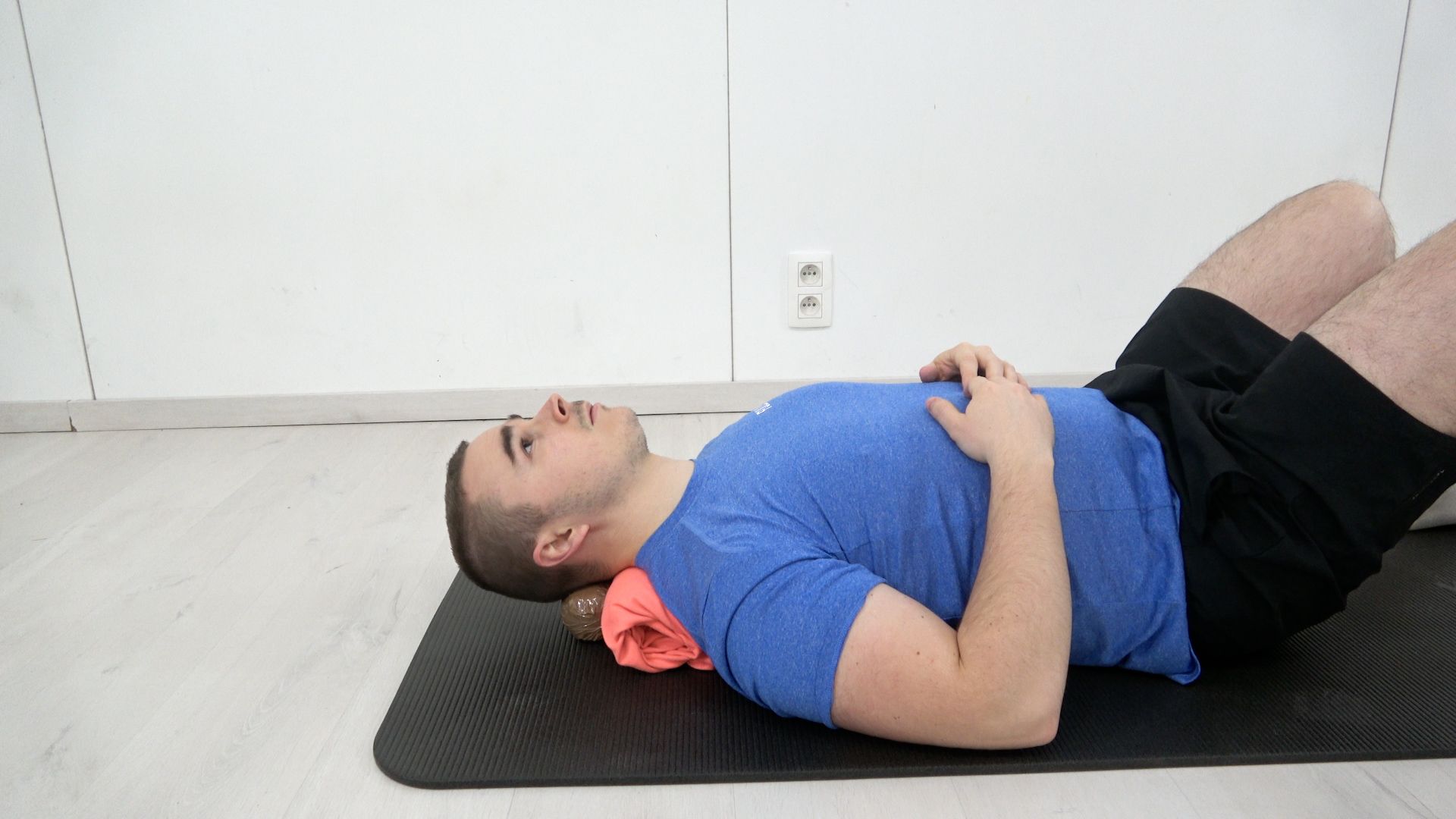 Neck Self-Massage With Tennis Balls, view 1