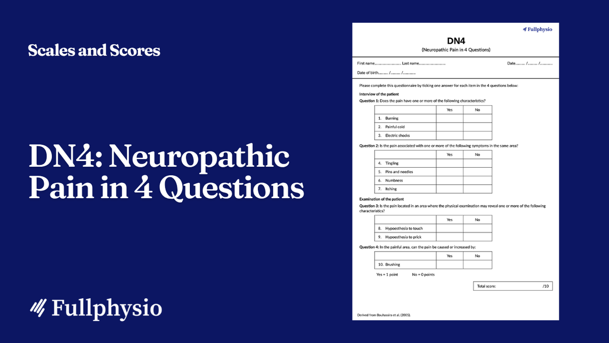 Neuropathic Pain in 4 Questions (DN4)