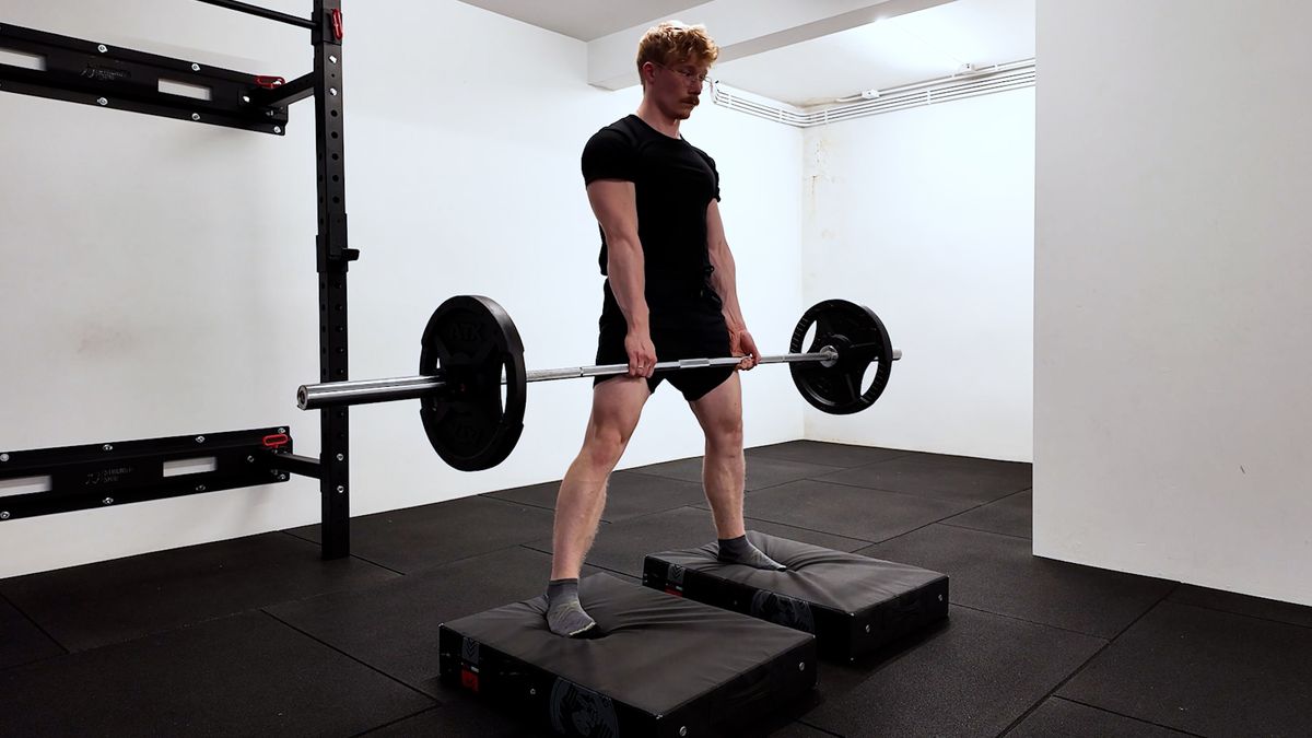 Deficit sumo deadlift