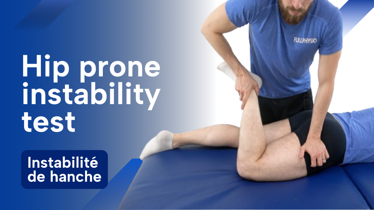 Hip prone instability test