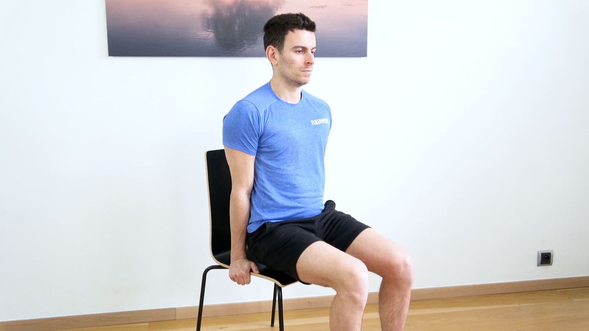 Shrug inversé sur chaise
