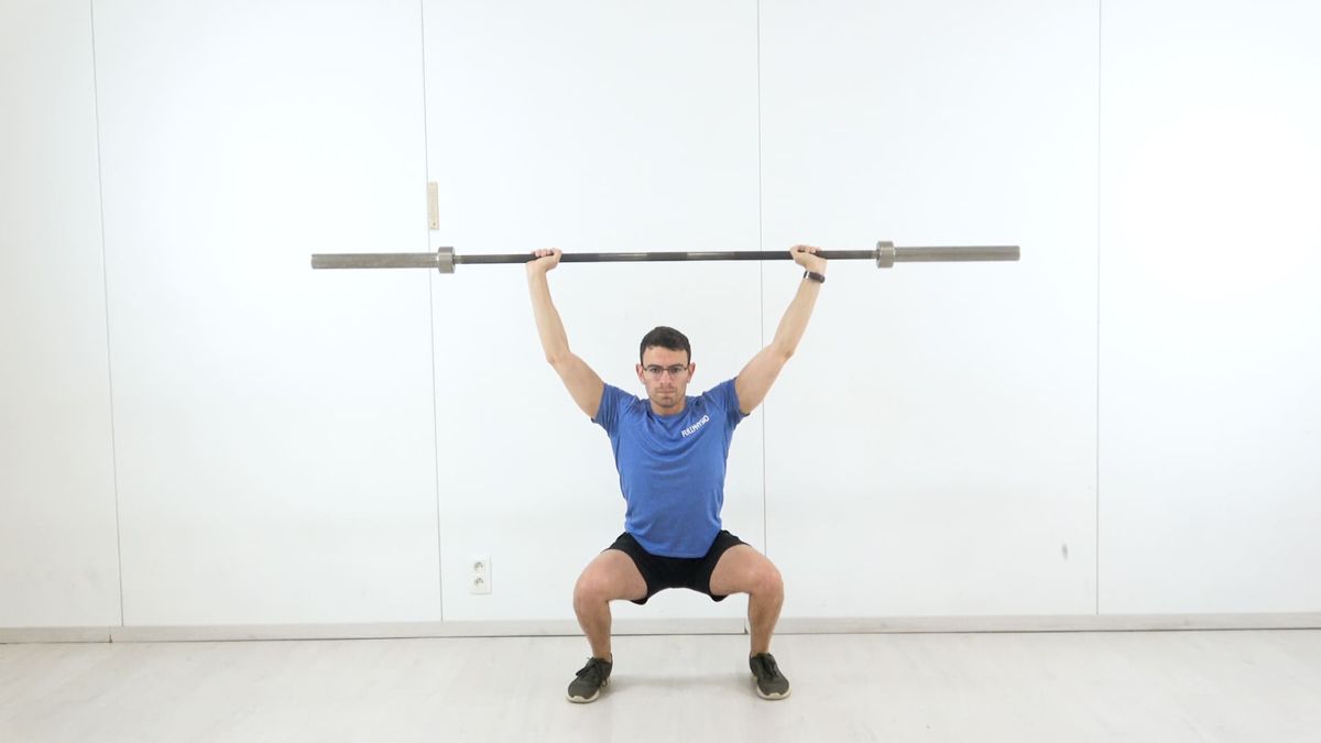 Squat overhead avec charge