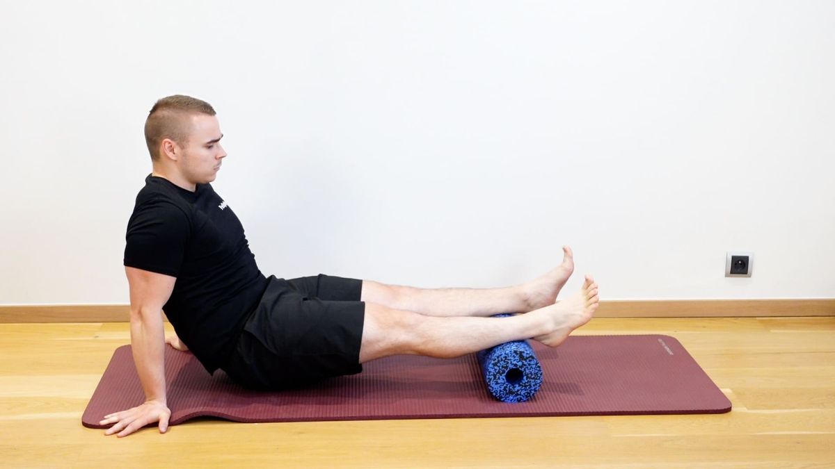 Massage mollet avec Foam Roller