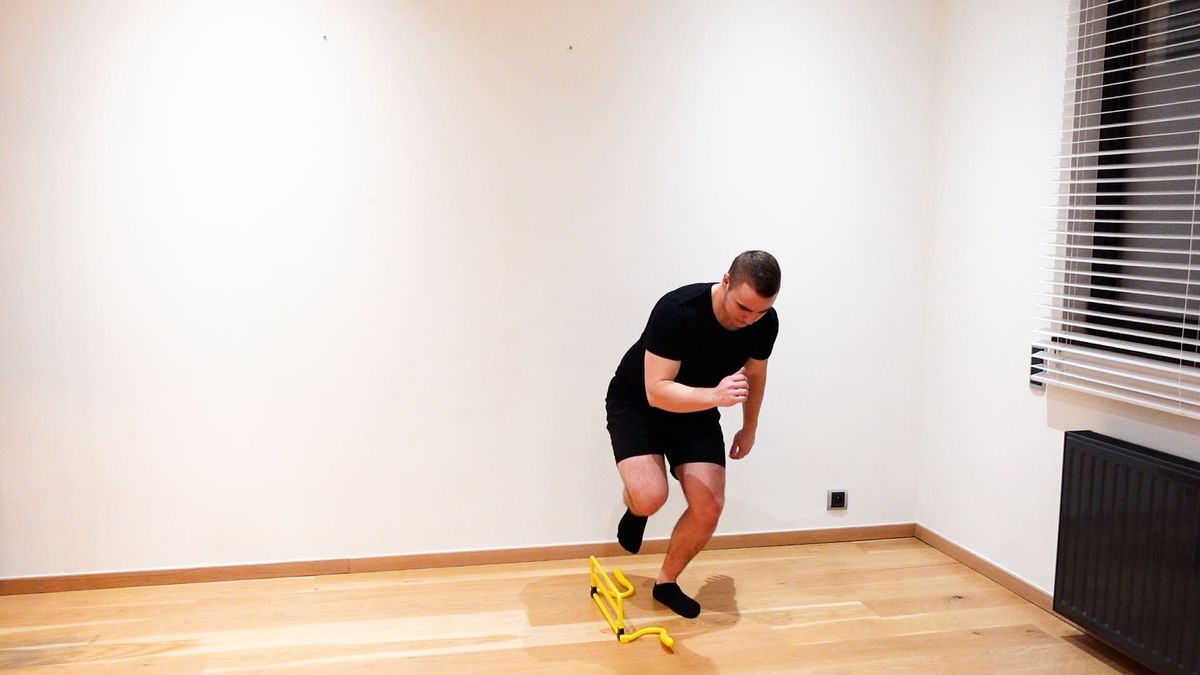 Single-Leg Hurdle Jumps