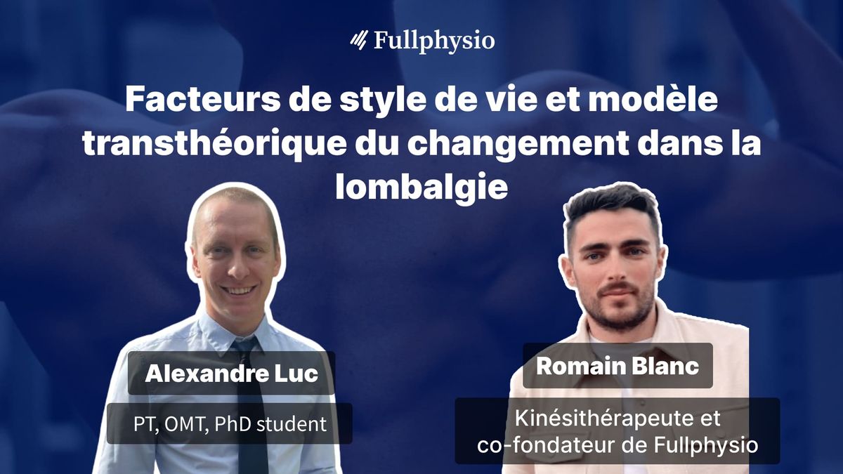 Facteurs de style de vie et modèle transthéorique du changement dans la lombalgie