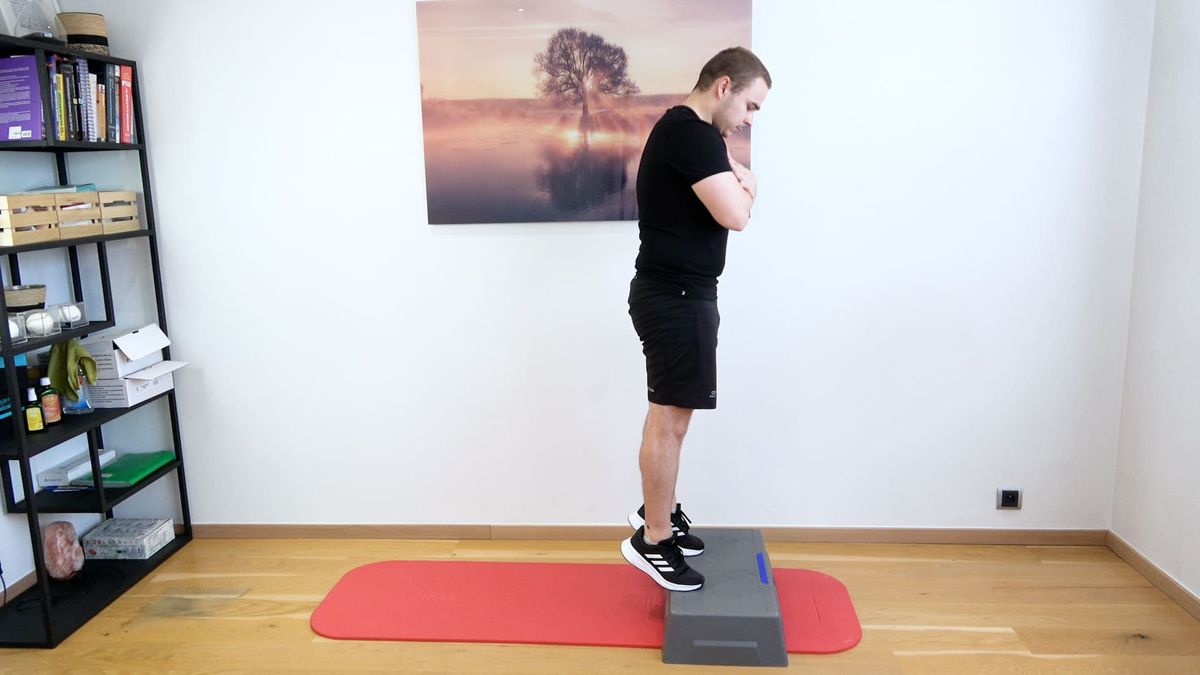 Isometric Plantar Flexor Strengthening on Step