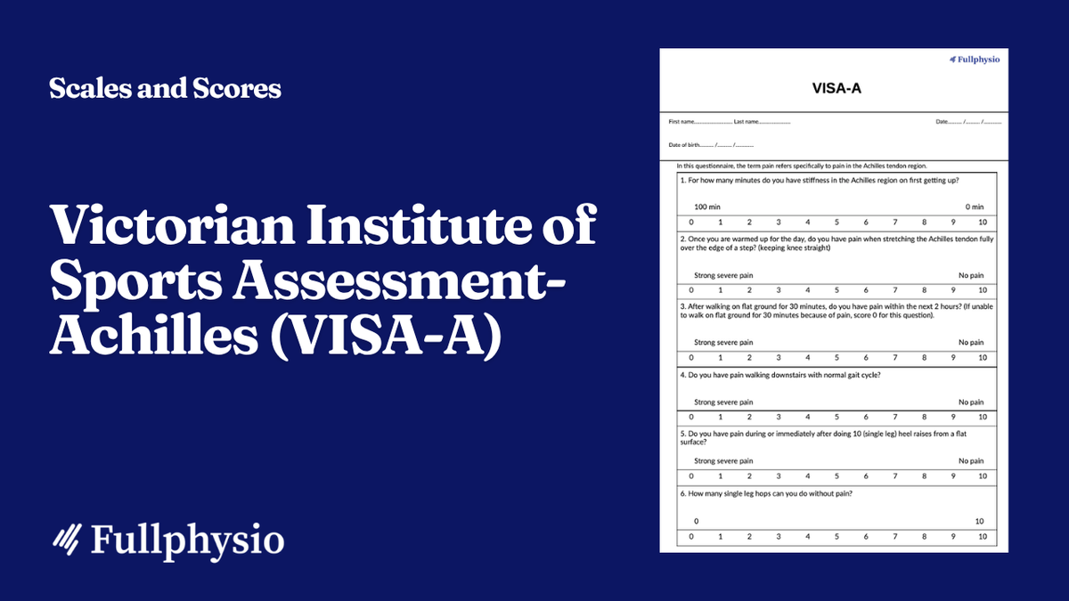 Victorian Institute of Sports Assessment-Achilles (VISA-A)