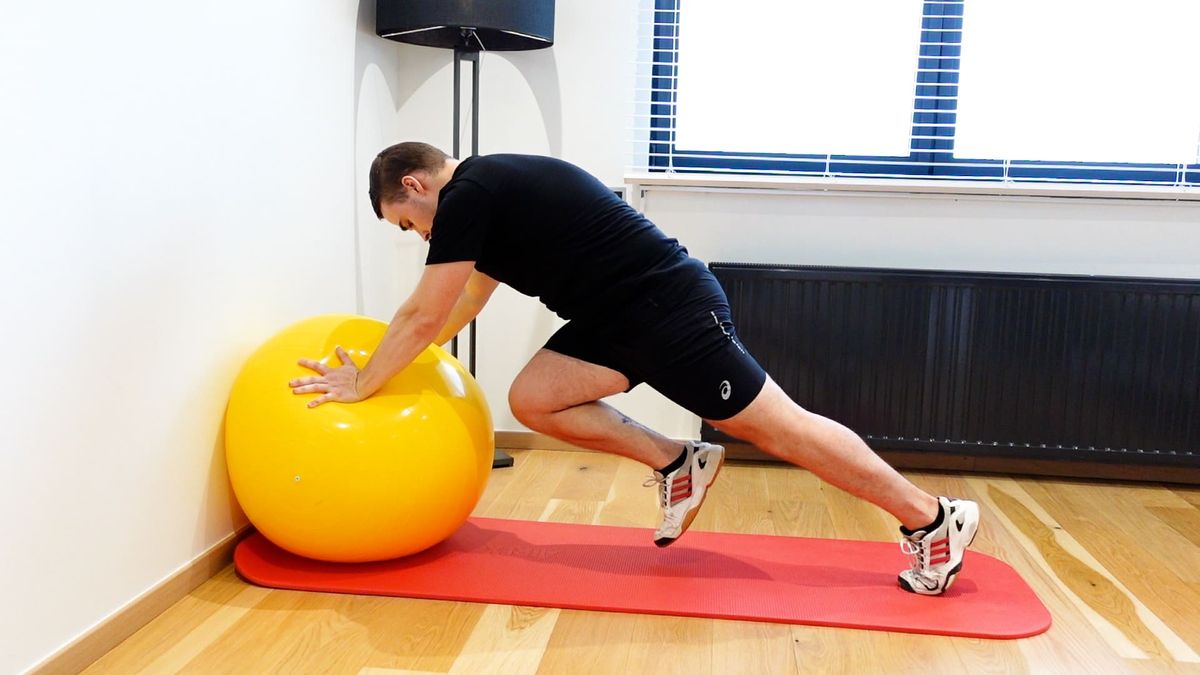 Mountain Climber on Swiss Ball