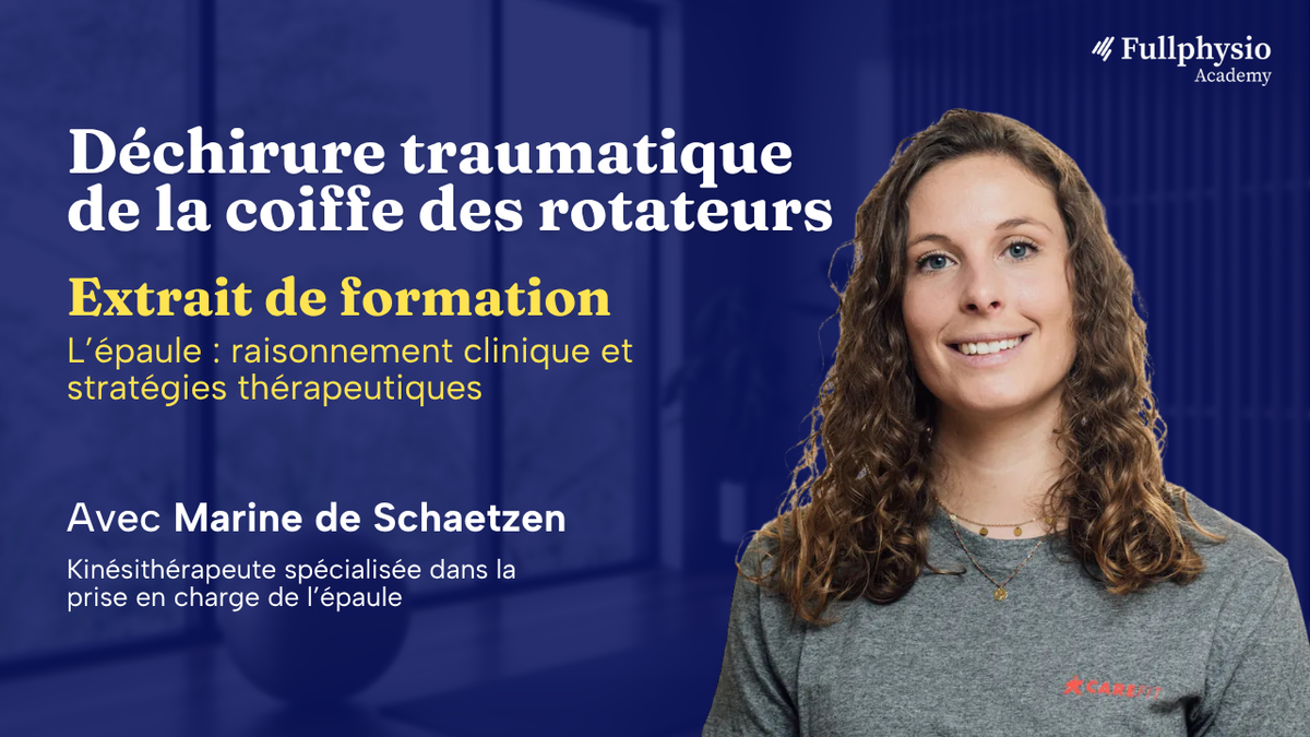Déchirure Traumatique de la coiffe des rotateurs
