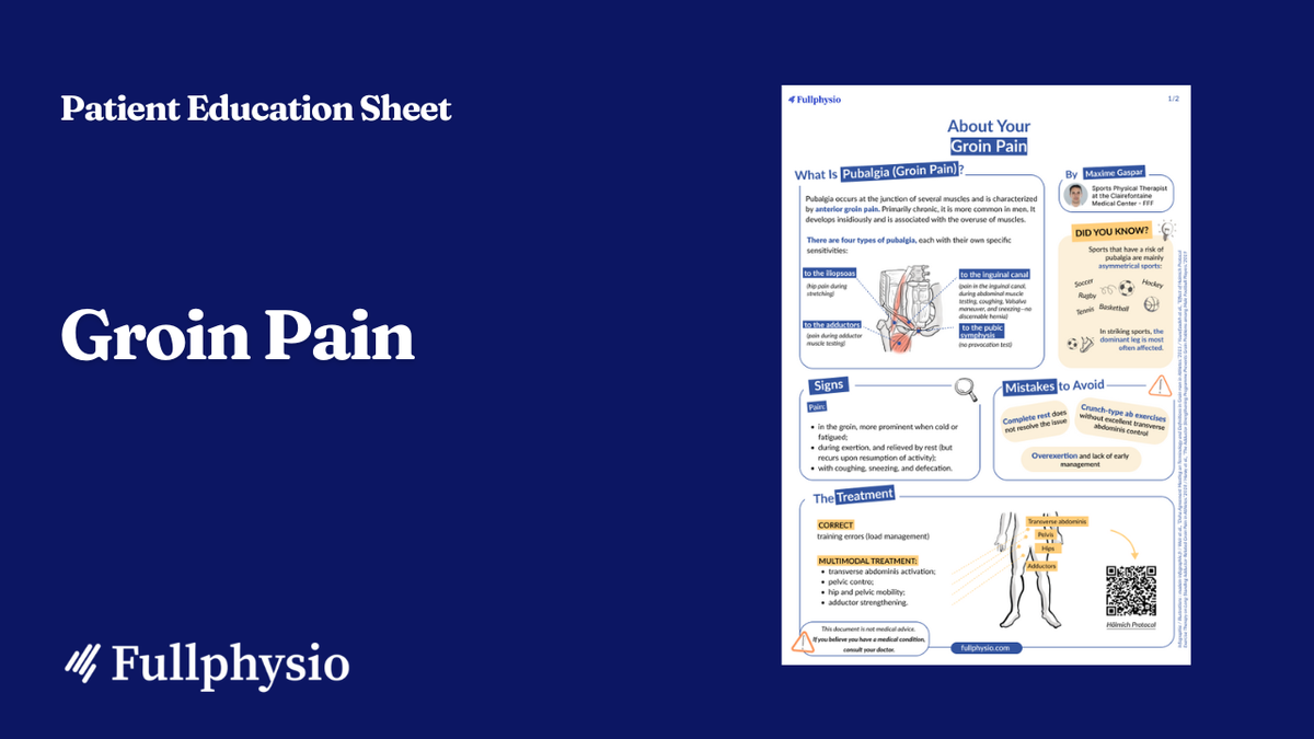 Patient Education – Groin Pain