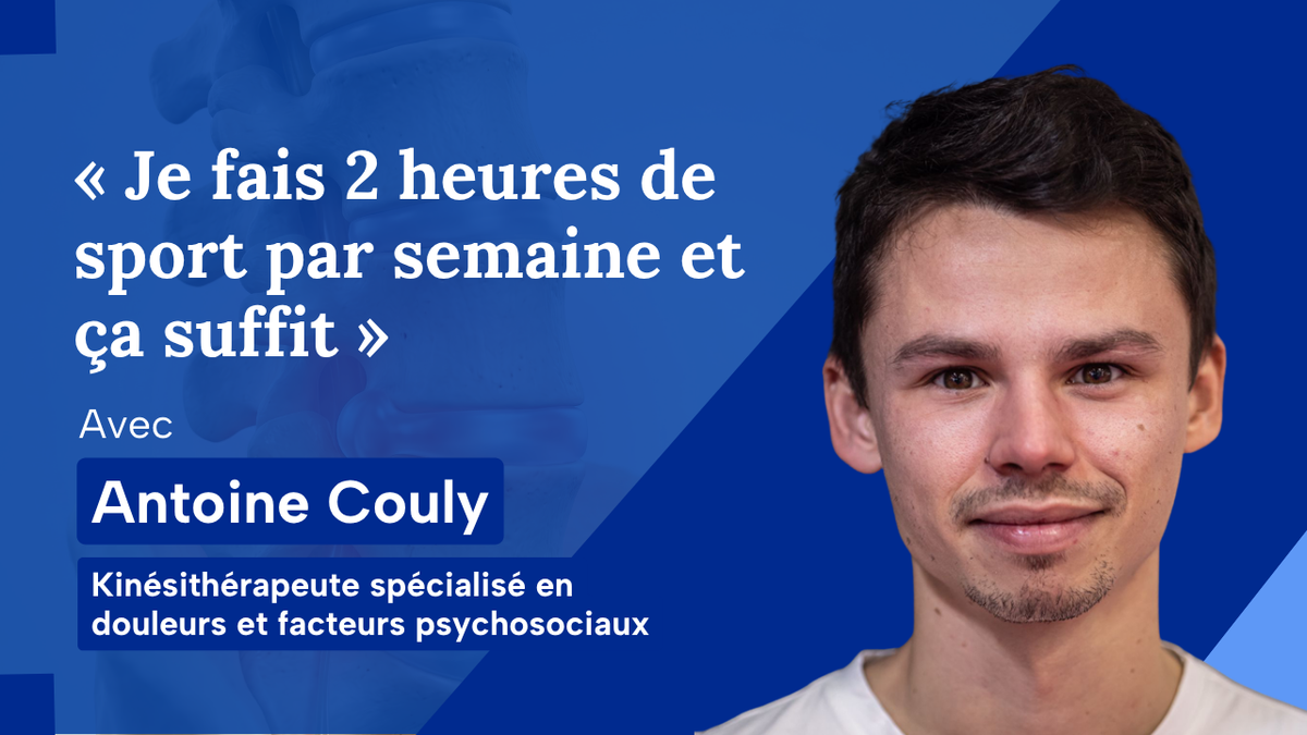 « Je fais 2 heures de sport par semaine et ça suffit »