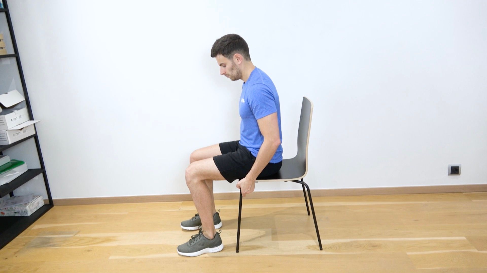 Seated Isometric Heel Press, view 1