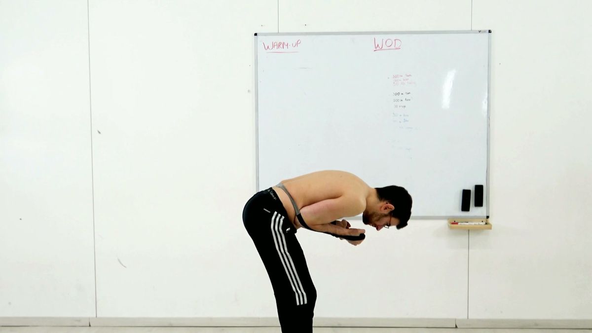 Mobilisation du dos en flexion avec sangle