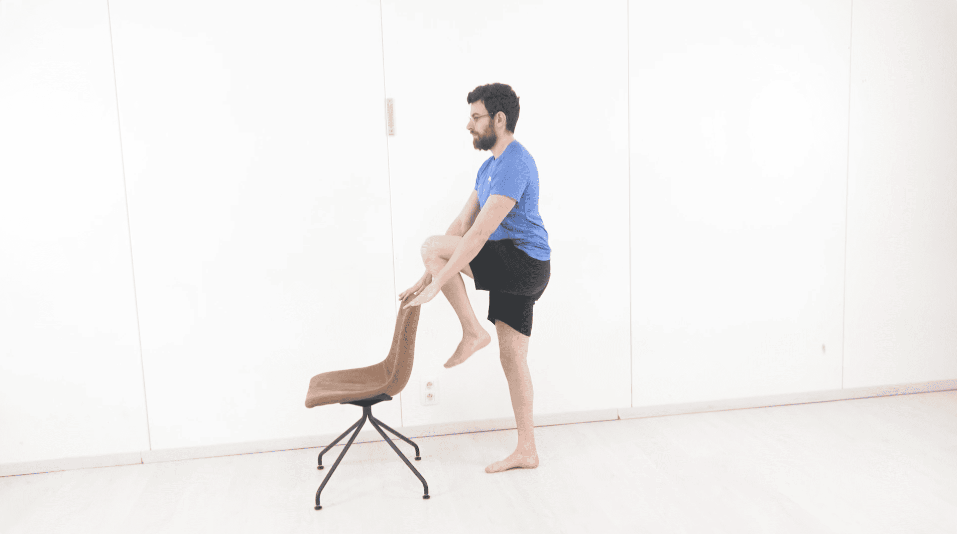 Flexion de hanche avec support