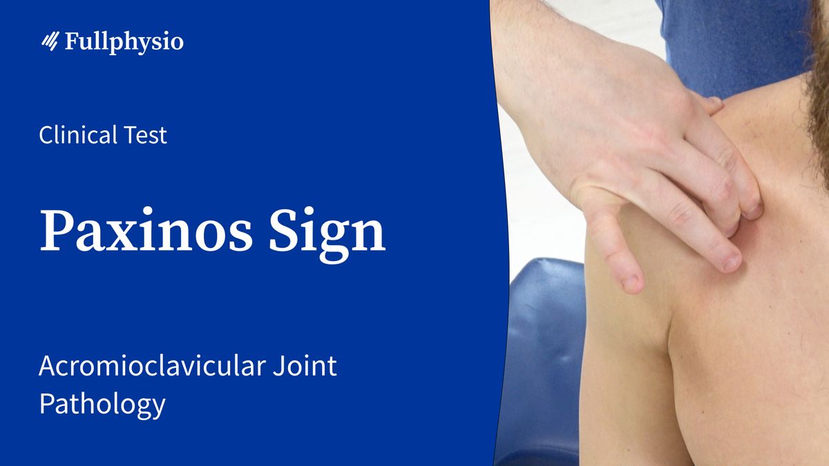 Paxinos Sign