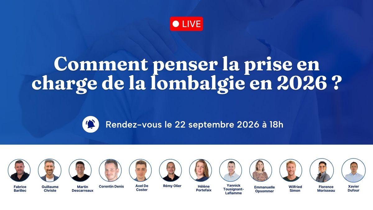 Comment penser la prise en charge de la lombalgie en 2026 ?