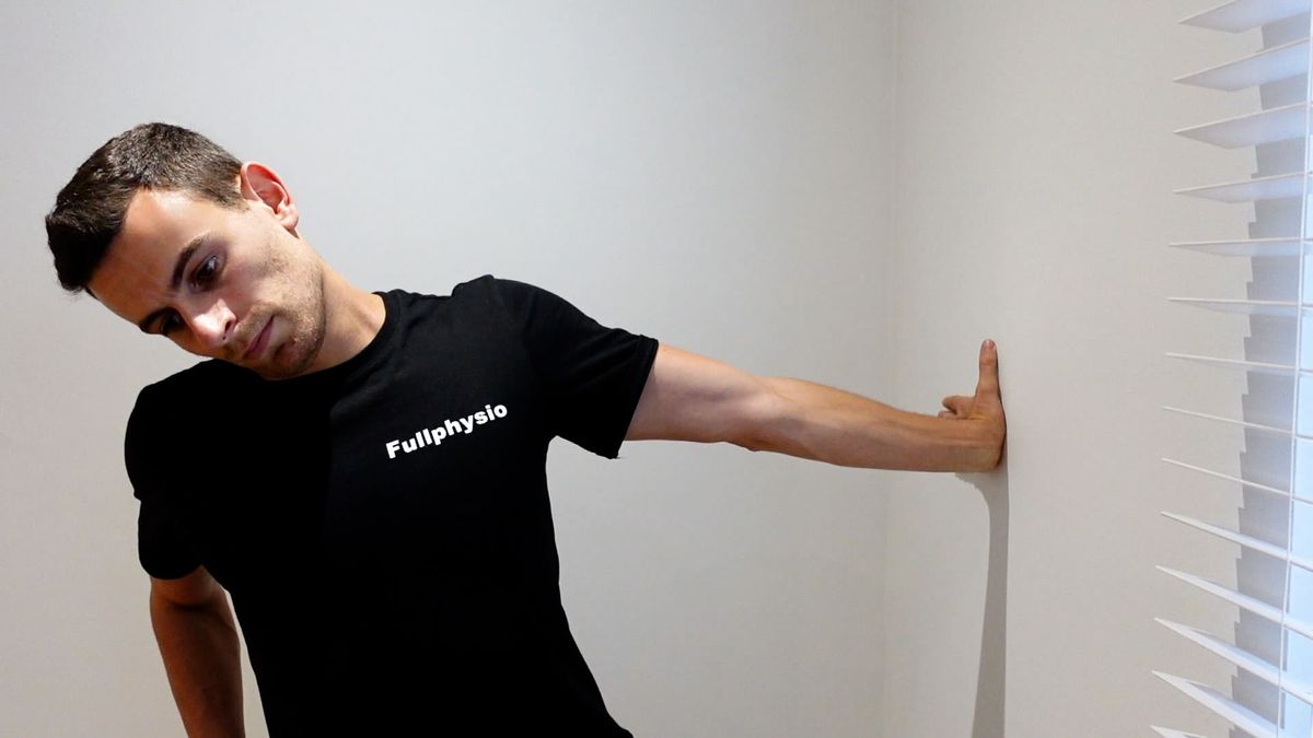 Median Nerve Stretching Against Wall