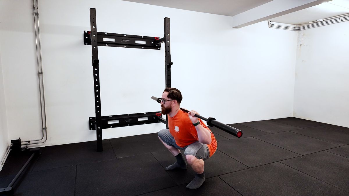 Pause squat avec barre
