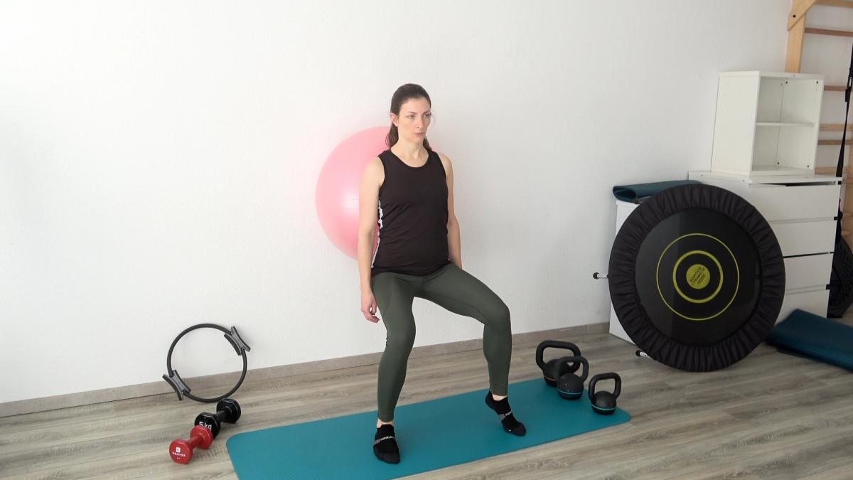 Squat statique et montées des talons