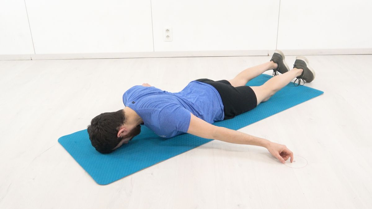 Lower Trapezius Muscle Workout in Lying Position With 45° ABD