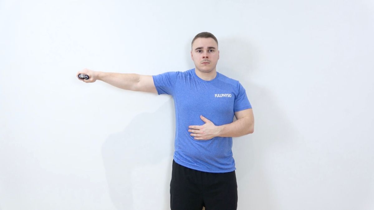 Isometric 90° ABD Strengthening With Grip