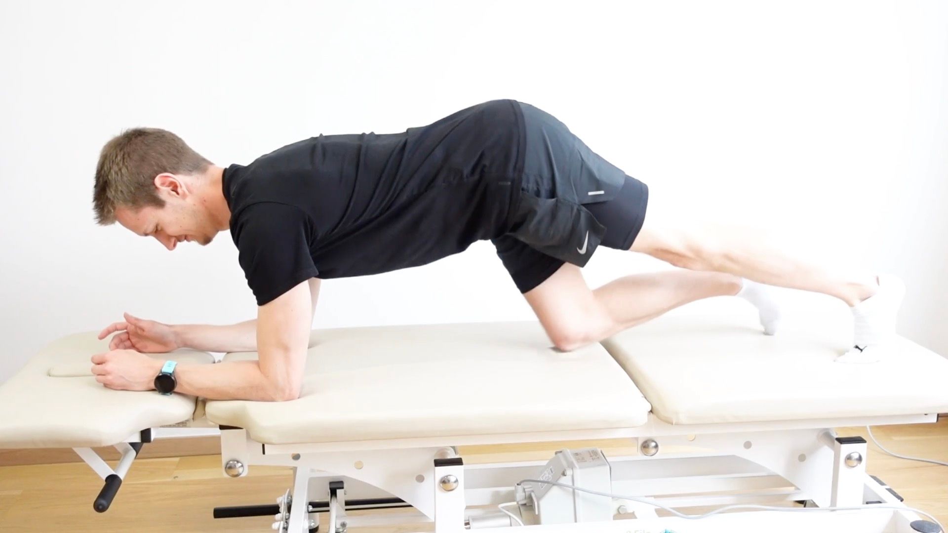 Plank With Neck Retraction, view 1