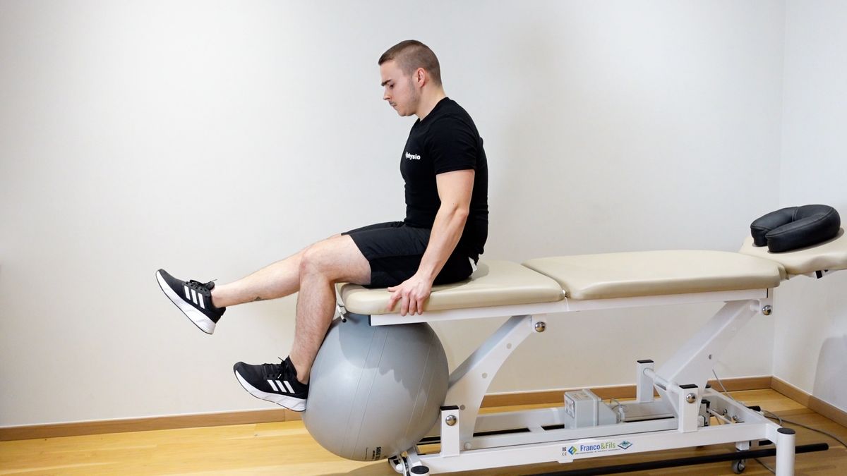 Isometric Hamstring Strengthening With Swiss Ball