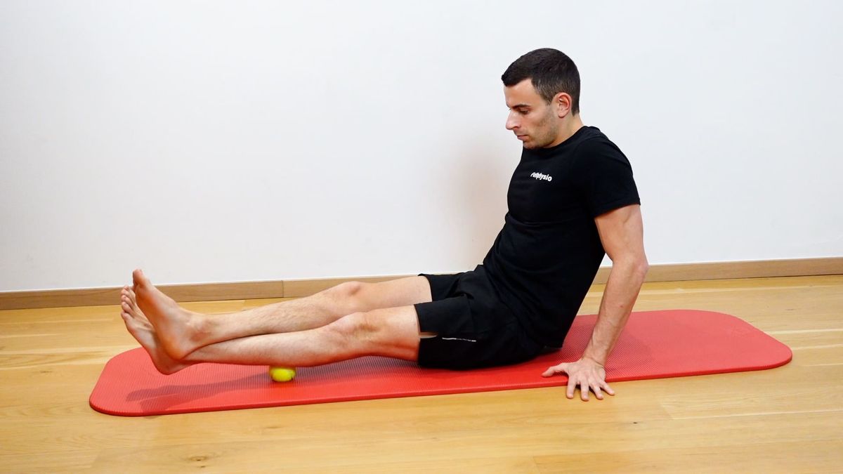 Relâchement points de tension mollet avec balle