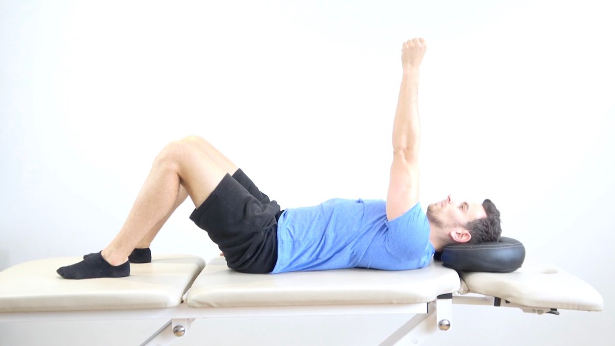 Active Shoulder Flexion in Supine Position