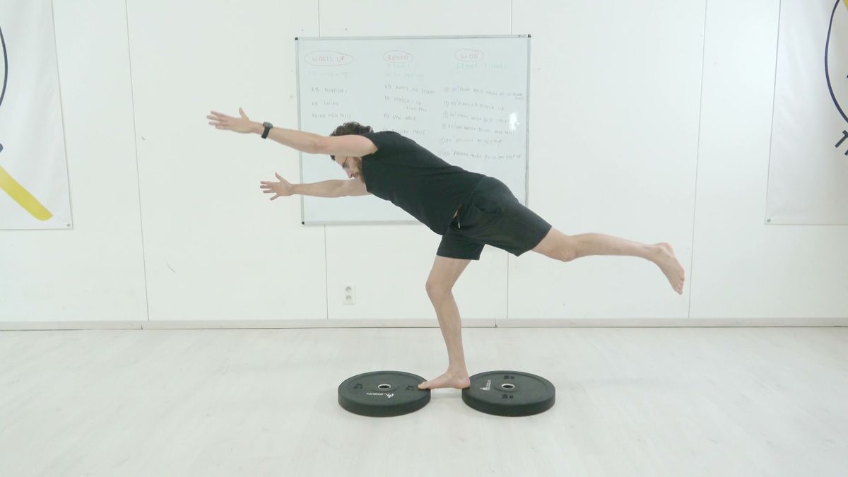 Superman Foot Plank