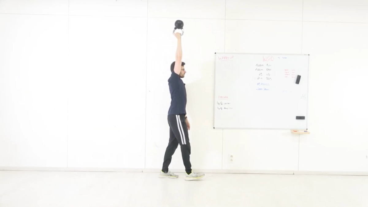 Overhead Shoulder Stability With Kettlebell