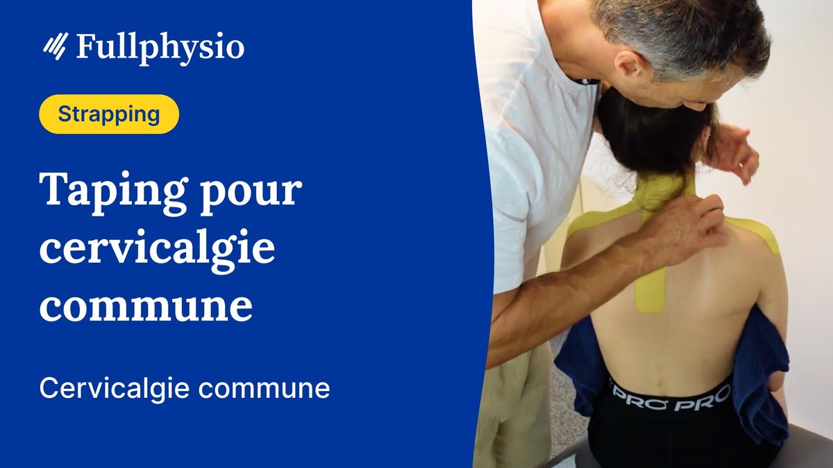 Taping cervicalgie commune