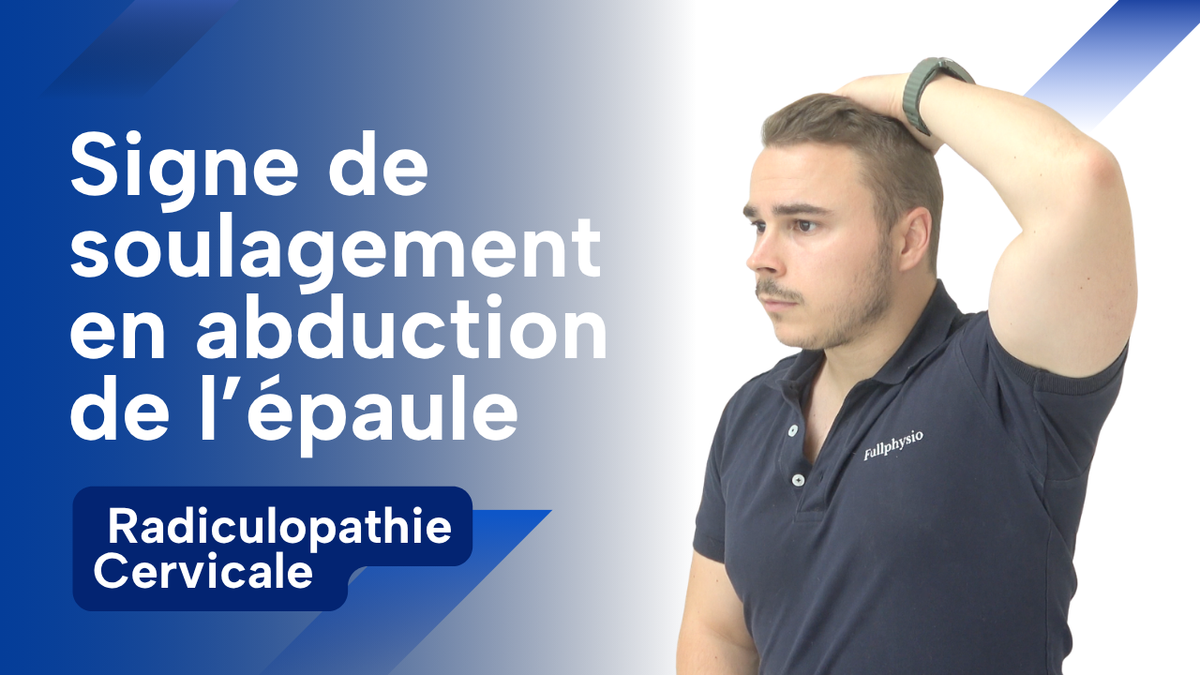 Signe de soulagement en abduction de l’épaule