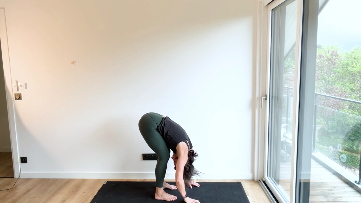 Relaxed Standing Forward Bend Pose ("Uttanasana")