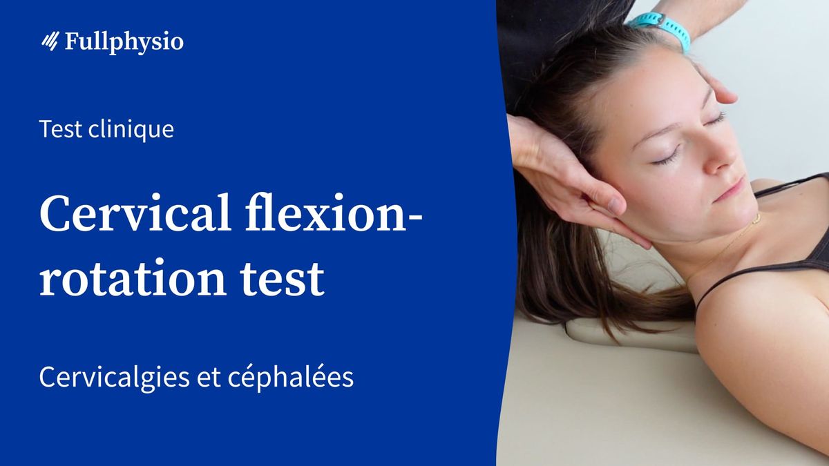 Cervical flexion-rotation test