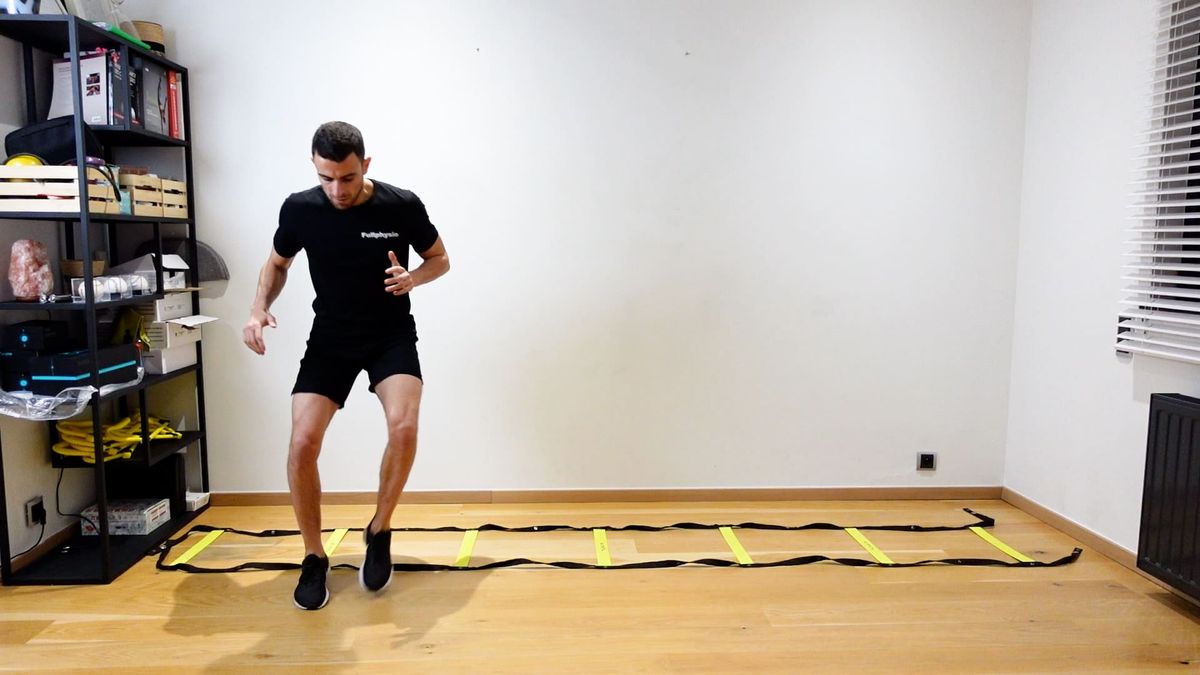 Forward / Backward / Lateral Footwork Exercise With Ladder