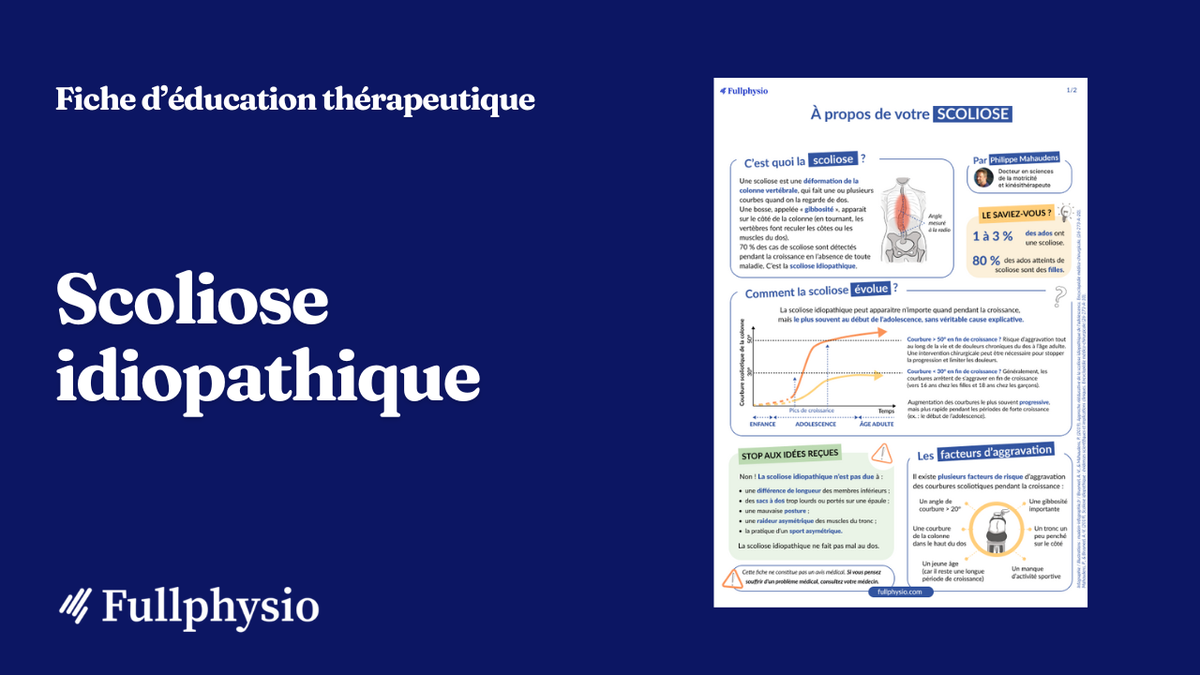 Éducation thérapeutique – Scoliose idiopathique
